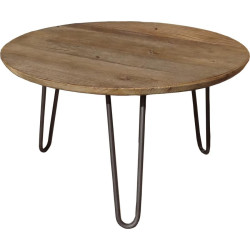 Table Basse ronde en orme Bercy D60xH35cm