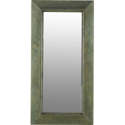 Grand miroir rectangulaire en bois vieilli 94xH187cm