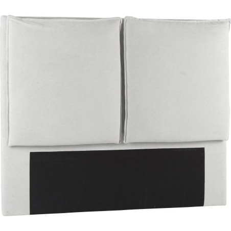 Tête de lit chic avec coussins microfibre blanc Paros 170xH150cm