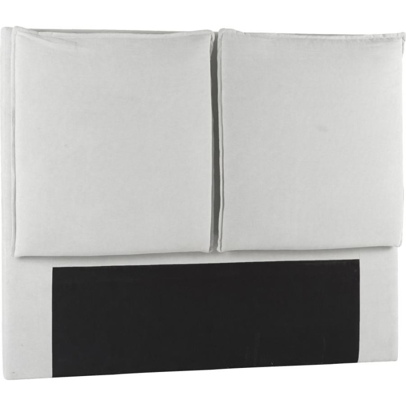 Tête de lit chic avec coussins blanc microfibre Paros 190xH150cm