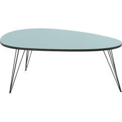 Table Basse Vegas scandinave Bleue 112x80xH40cm