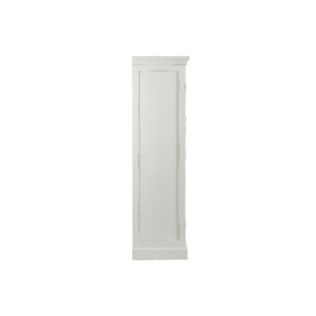 Grande vitrine 2 Portes bois blanc patiné vieilli 145X45X160Cm