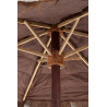 Grand Parasol Feuille De Cocotier Marron 250X250X270Cm