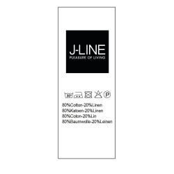 Plaid délavé Lin Bleu gris J-Line
