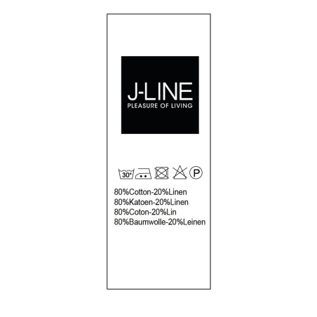 Plaid délavé Lin bleu marine J-Line