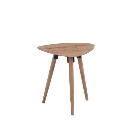 Table D'appoint Triangle Scandinave Naturel 48X38X49Cm