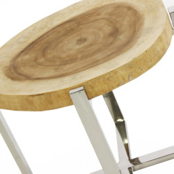Table d'appoint ronde design moderne