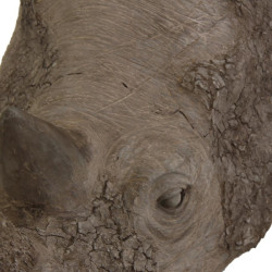 Buste mural rhinocéros
