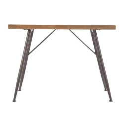 Petite table industriel métal et bois