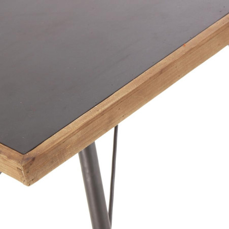 Petite table industriel métal et bois