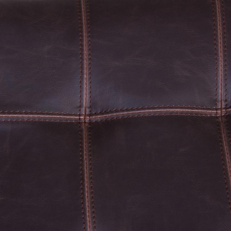 Chaise scandinave cuir marron (Lot de 2)