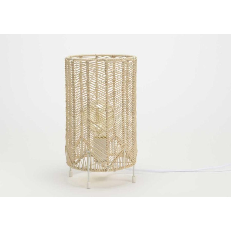 Lampe de table évasion blanche h 30,5 cm