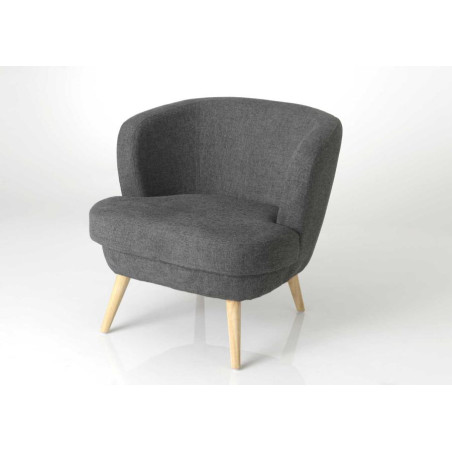 Fauteuil Dagmar Gris Fonce