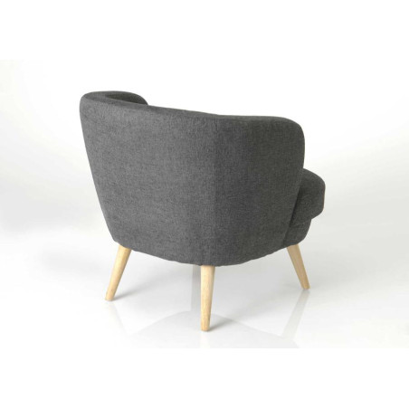 Fauteuil Dagmar Gris Fonce