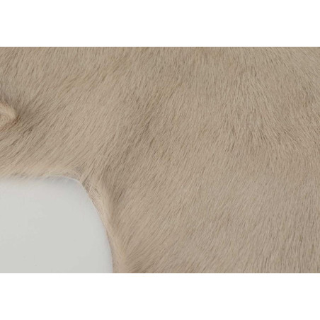 Tapis en peau de chèvre ivoire 60x90 cm