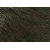 Coussin rectangulaire en peau de chèvre kaki 30x50 cm