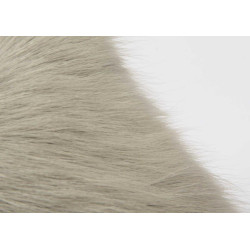 Coussin en peau de chèvre gris clair 30x50 cm