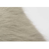 Coussin en peau de chèvre gris clair 30x50 cm
