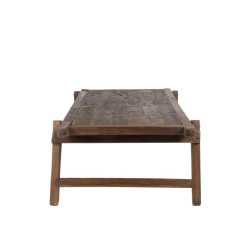 Table lit vintage militaire bois naturel