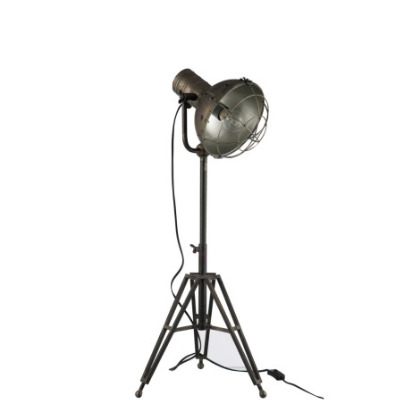 Lampe trépied Noir Industriel H93 cm