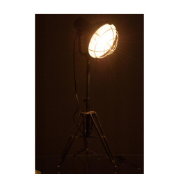 Lampe trépied Noir Industriel H93 cm