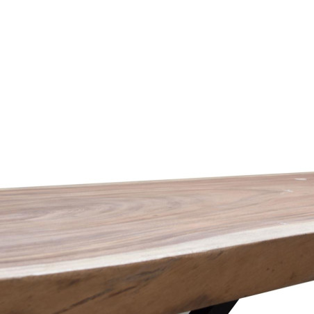 Table à manger industrielle 300 cm bois et métal