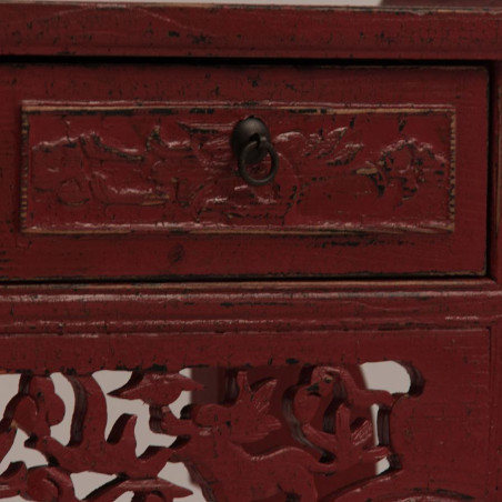 Console chinoise rouge TAIPEL