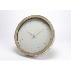 Horloge ronde en bois avec verre Oslo 40 cm