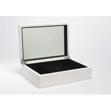Boîte à bijoux blanche 20x30 cm