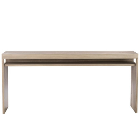 Grande console 1 planche bois naturel