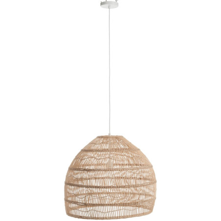 Suspension boule rotin naturel