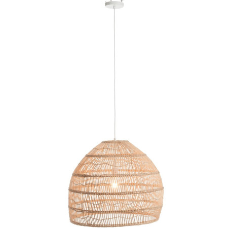 Suspension boule rotin naturel