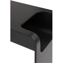 Table d'appoint design Thibo en bois noir