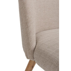 Chaise scandinave Vincent tissu beige