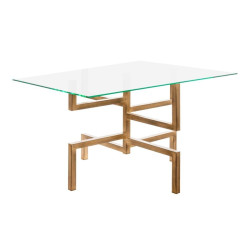 Table basse design moderne doré LIMOGUES