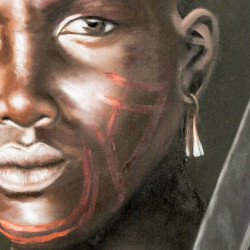 Toile portrait homme africain LANZA