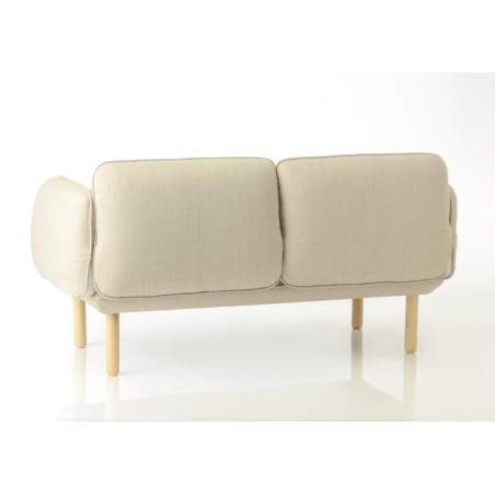 Canapé moderne en tissu lin blanc COCOON