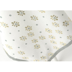 Grande nappe blanche motifs petites fleurs Dîner de fête 150X300 cm