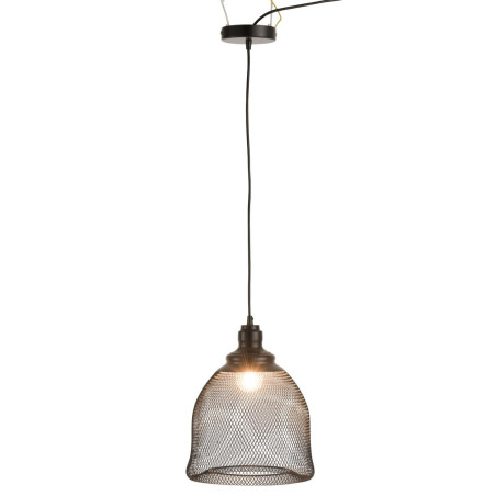 Suspension cloche grillage noir