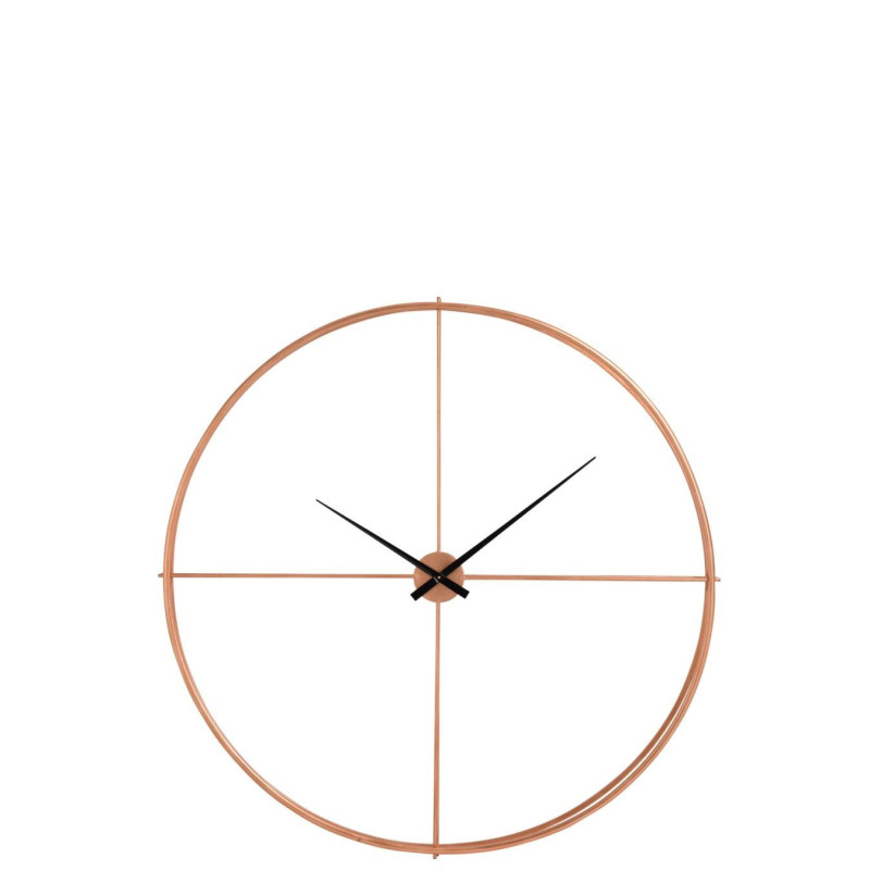 Grande horloge moderne chic cuivrée