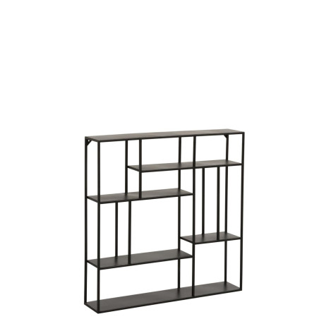 Etagere Murale 6 Niveaux Metal Noir