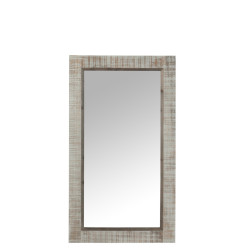 Miroir rectangulaire en bois gris