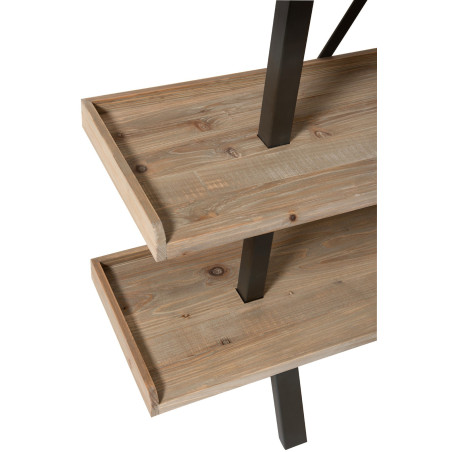 Etagère moderne en bois et métal 6 niveaux