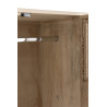 Armoire 3 portes 4 tiroirs rotin tissé bois manguier naturel