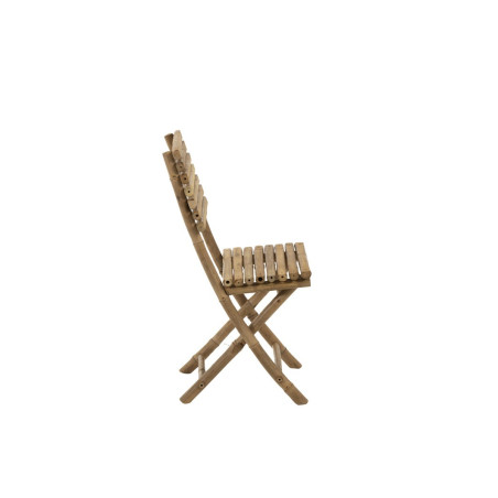 Chaise pliable en bambou naturel