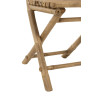 Chaise pliable en bambou naturel