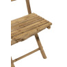 Chaise pliable en bambou naturel