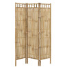Paravent 3 panneaux en bambou naturel