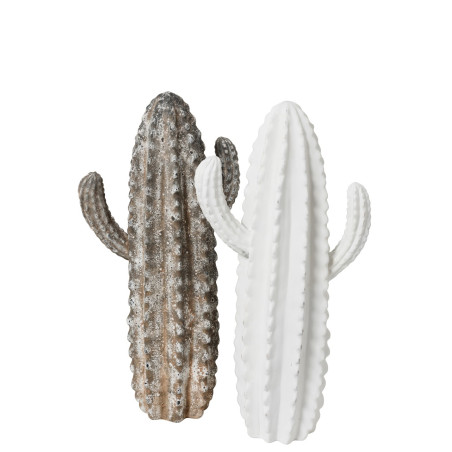 Cactus en résine blanche Bohèmia
