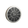 Horloge ronde design à leds miroir argent et champagne